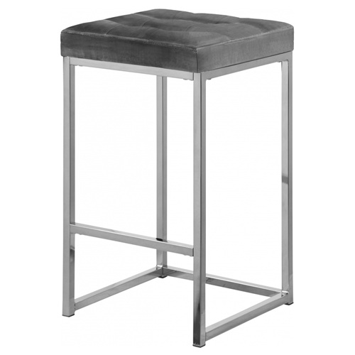 潮流小酒吧簡約不鏽鋼（gāng）軟包高腳凳