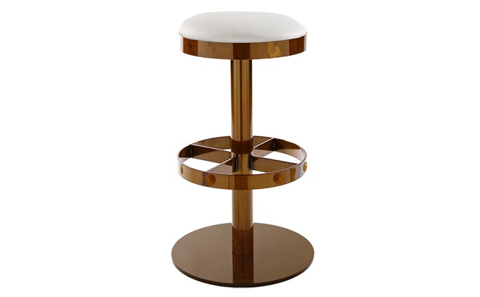 歐式不鏽鋼酒吧凳_休閑高腿酒吧凳