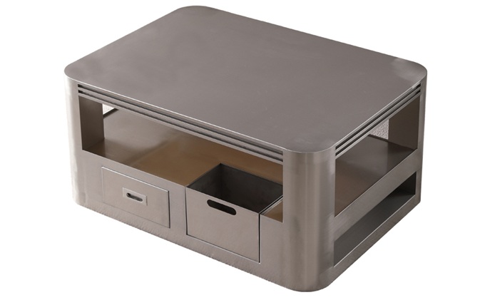 量販ktv夜場包廂金屬拉絲不鏽鋼抽屜散台桌茶（chá）幾