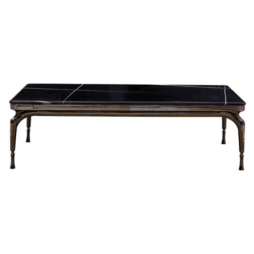 KTV後現（xiàn）代輕奢不鏽（xiù）鋼（gāng）創意簡約長方形茶幾