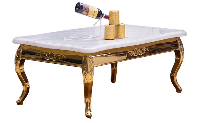 KTV歐式新（xīn）古典鈦金不鏽鋼輕奢茶幾