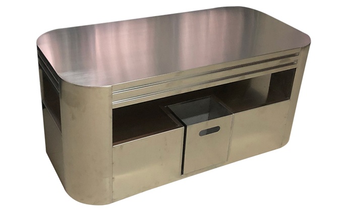 量版式ktv歌舞廳簡約帶抽屜不鏽鋼茶幾（jǐ）