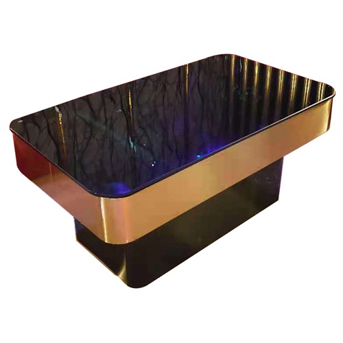 夜店酒吧發光玻璃台不鏽鋼輕（qīng）奢酒吧專用桌