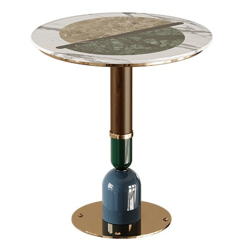 美式風（fēng）格ktv酒吧不鏽鋼圓（yuán）形酒吧桌