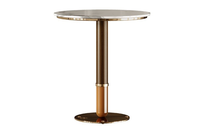 音樂清吧時尚不鏽鋼大理石酒吧桌