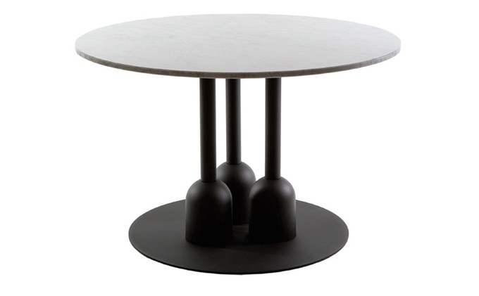 電音酒吧歐式岩板鐵藝圓形（xíng）酒吧台