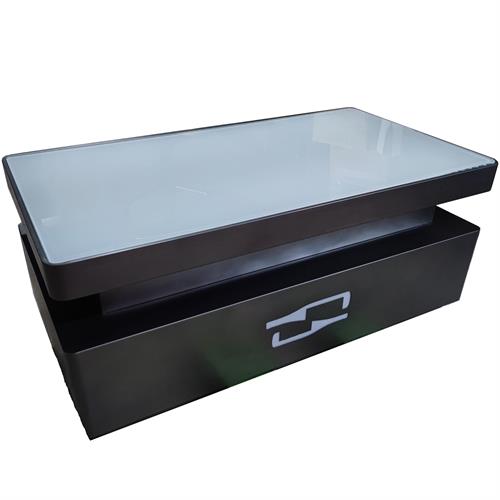 酒（jiǔ）吧（ba）ktv不鏽鋼（gāng）鋼化玻璃台麵發光茶幾