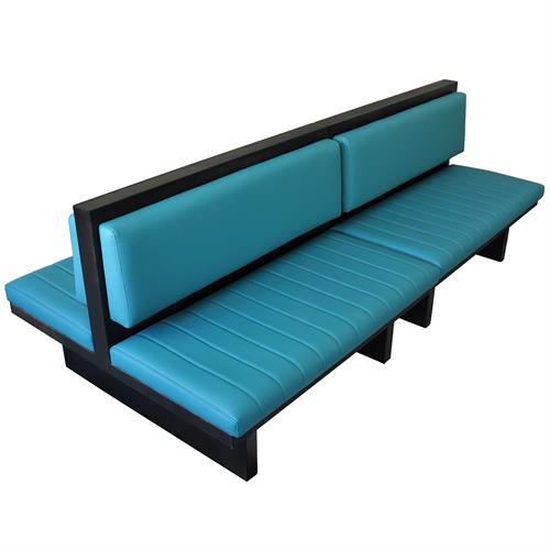 酒吧（ba）清（qīng）吧鐵藝4人位雙麵卡（kǎ）座沙發