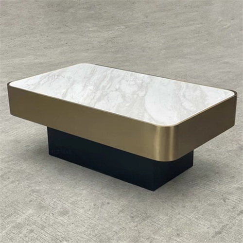 電（diàn）音酒吧香（xiāng）檳金不鏽鋼（gāng）大理石時茶幾