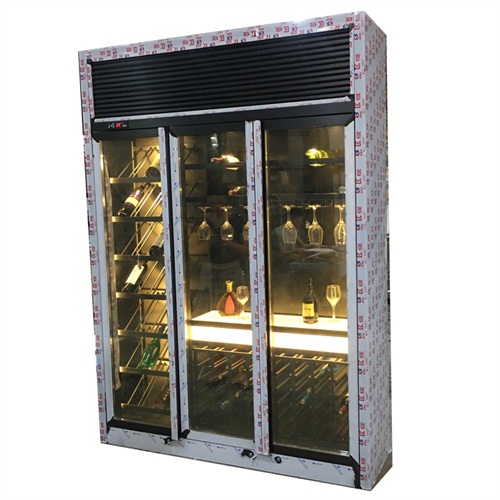 不鏽鋼香檳金恒溫酒櫃（guì）酒窖定製_不鏽（xiù）鋼酒櫃廠家
