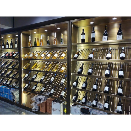 定製金屬不鏽鋼別墅酒櫃酒窖_不鏽鋼酒櫃製品