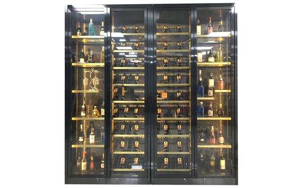 定製會所不鏽鋼金屬恒溫酒櫃紅酒窖_不鏽鋼（gāng）酒櫃（guì）廠家定製