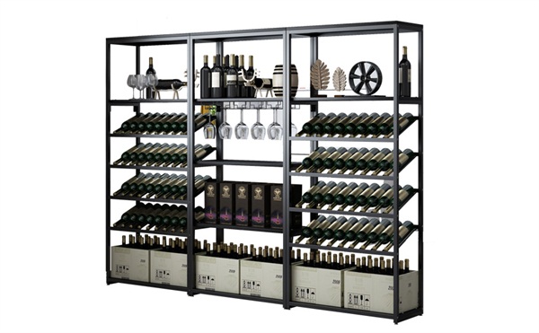 定製黑（hēi）鈦金輕奢（shē）不鏽鋼紅酒櫃_不鏽鋼酒窖定製（zhì）