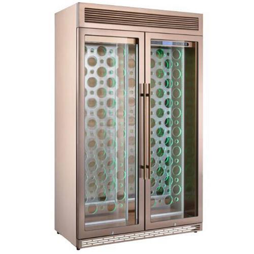 現代輕奢鈦金（jīn）不鏽鋼常溫（wēn）酒櫃_不（bú）鏽鋼酒櫃（guì）工廠