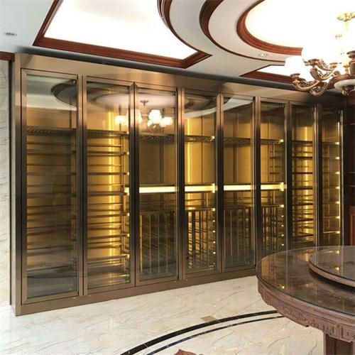 不鏽（xiù）鋼恒溫酒櫃（guì）廠家_酒（jiǔ）店不鏽鋼酒窖