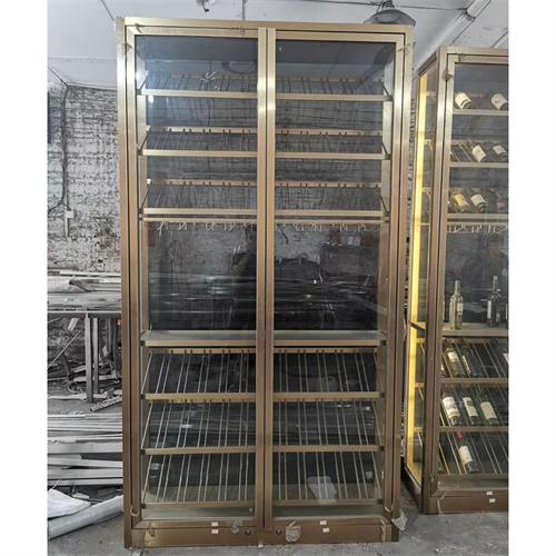 不鏽鋼專業恒溫紅（hóng）酒櫃_酒店常溫（wēn）紅（hóng）酒（jiǔ）櫃