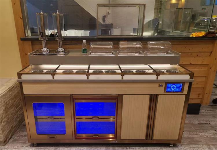 劉（liú）一手火（huǒ）鍋定製調料台 智能調料台（tái） 自助多功能智能調料台