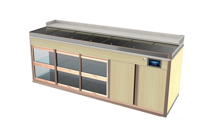 自助火鍋（guō）店消毒碗櫃恒溫火鍋調料台