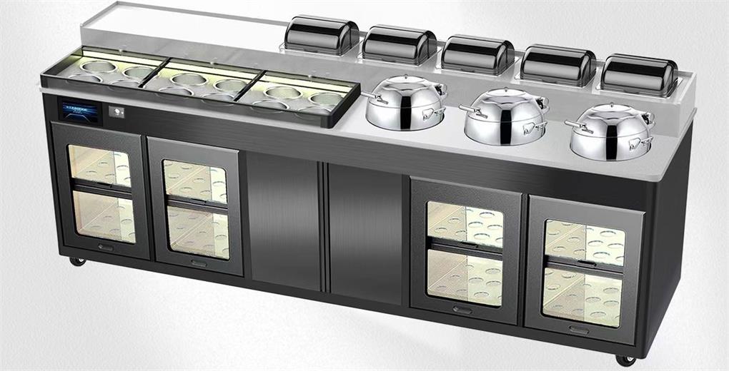 火鍋店智能（néng）調料（liào）台多（duō）功能冷藏保鮮醬料台