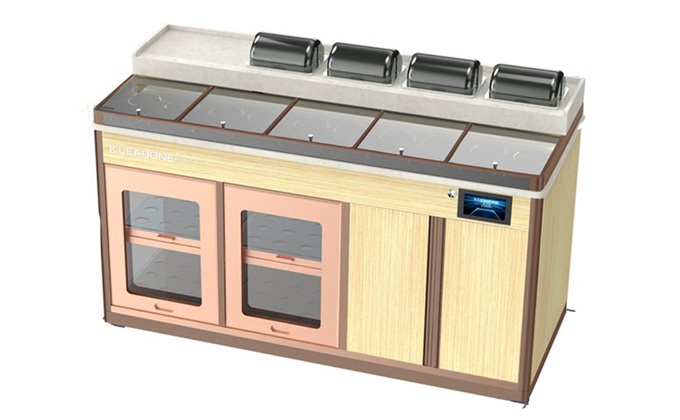 自助火鍋店蘸料台消毒碗櫃恒溫火鍋調料台