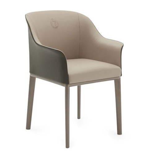 咖啡廳現代高（gāo）檔馬（mǎ）鞍（ān）皮（pí）藝扶手（shǒu）椅