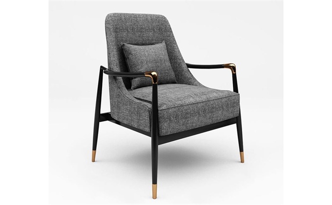 高檔（dàng）咖（kā）啡廳輕（qīng）奢布藝軟包靠背（bèi）椅