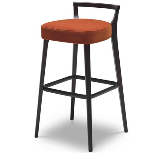 時尚簡約吧台椅_咖啡廳（tīng）實木（mù）現代高腳（jiǎo）椅