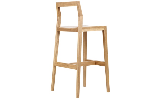 咖啡店日式簡約（yuē）實木吧（ba）椅木質高腳椅