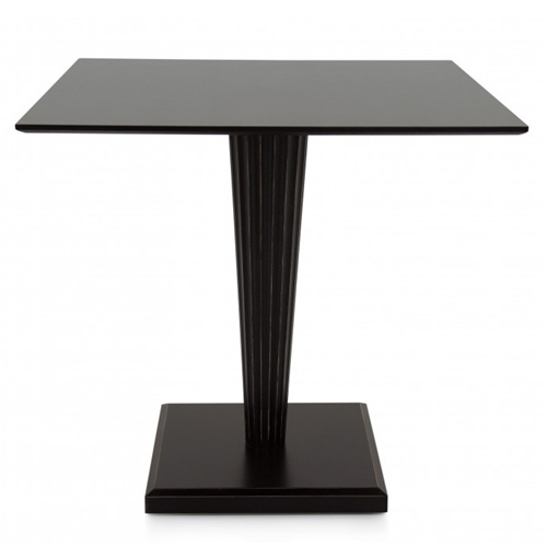 北歐咖啡廳簡約方形實（shí）木（mù）餐桌