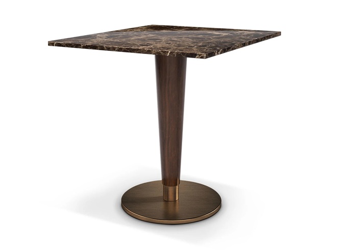 美式大理石（shí）實木輕奢咖啡桌