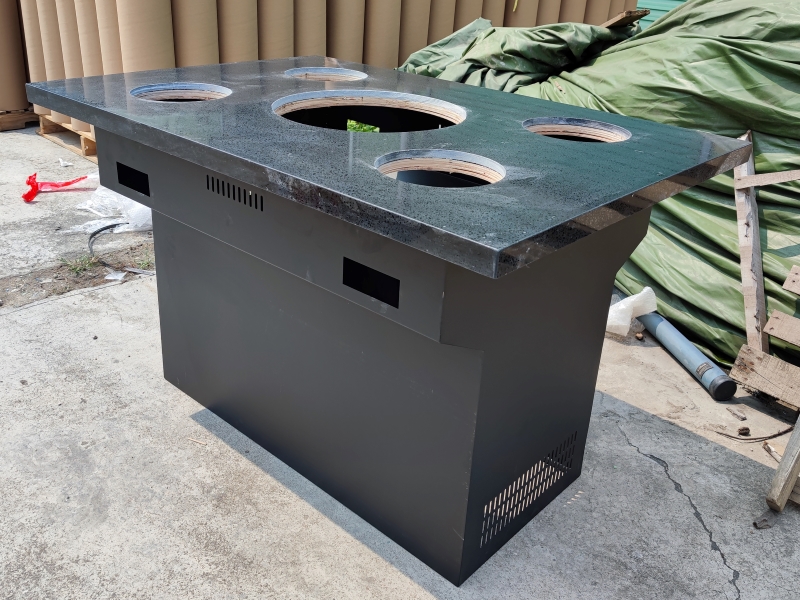 韓式自（zì）助火鍋燒烤一體桌_無煙烤涮一人一鍋火鍋桌