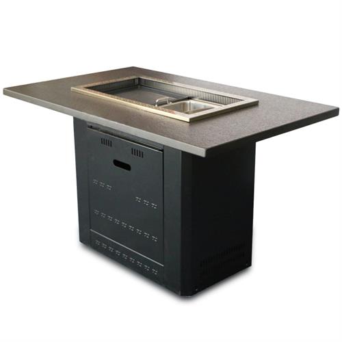 下排風韓式涮烤桌（zhuō）_無煙火鍋燒烤一體桌（zhuō）子