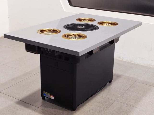 自助火鍋烤肉店無煙烤涮一體餐桌（zhuō）