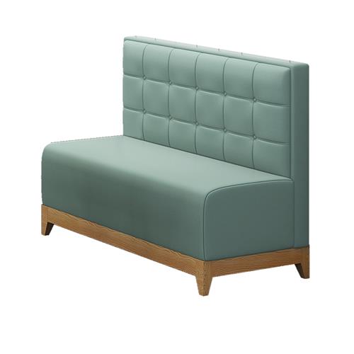 定（dìng）製西餐廳簡約清新靠牆卡座（zuò）沙發