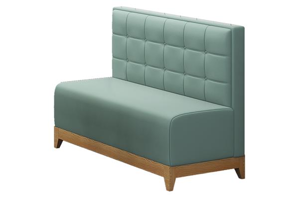 定製西餐廳（tīng）簡約清新靠牆卡座沙發