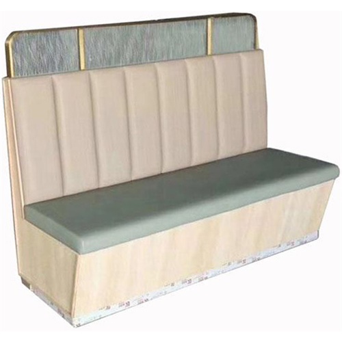 簡約田園風奶茶店甜品店實木卡座沙發定製（zhì）