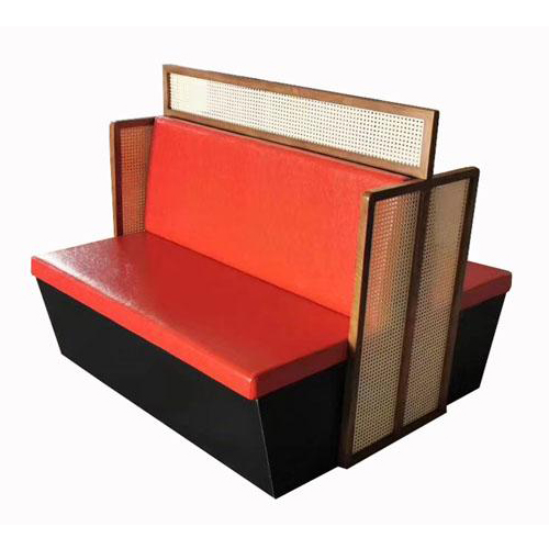 中式餐廳火鍋店真皮軟包雙麵卡座沙發