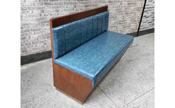 西餐廳茶餐廳休（xiū）閑實木卡座沙發家具組合