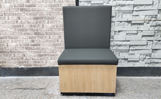 自（zì）助火鍋店休閑實木皮革卡座沙（shā）發