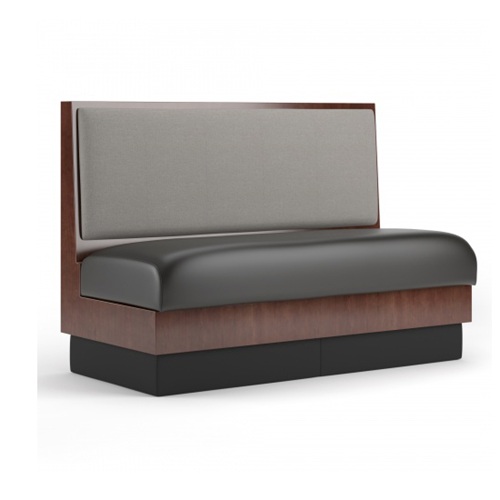 咖（kā）啡廳美式皮革實木時尚卡座沙發