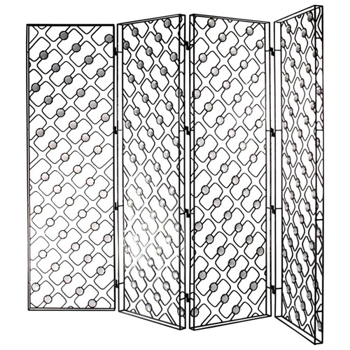 黑色不鏽鋼創意簡約滿焊屏風隔斷_不鏽鋼屏風廠（chǎng）家定（dìng）製