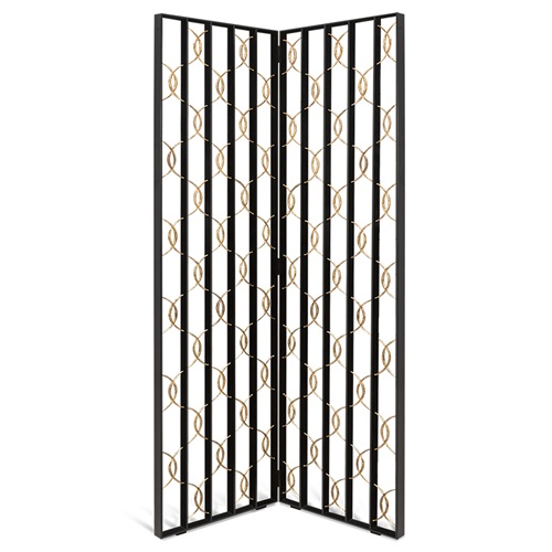 鈦金拉絲不鏽鋼轉角花格屏風隔斷