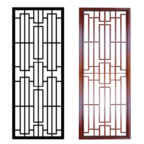 現（xiàn）代中式簡約鏤空不（bú）鏽鋼屏風（fēng）玄關_不鏽鋼（gāng）屏風生產定製