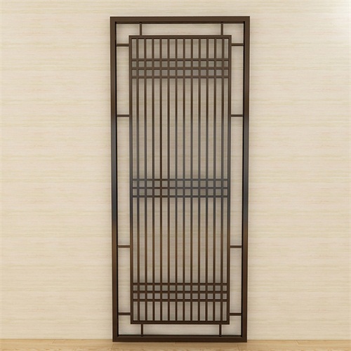 黑鈦金不鏽鋼屏風隔斷簡約_不鏽鋼屏風金屬加工廠（chǎng）