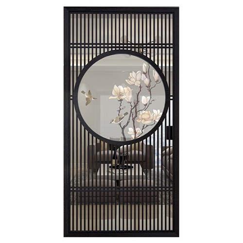 新中式創意玄關不鏽鋼屏風隔斷_不鏽鋼屏風加工廠