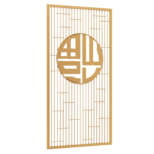 高端不鏽鋼（gāng）屏（píng）風隔斷現代金屬_不（bú）鏽鋼屏風生產廠家
