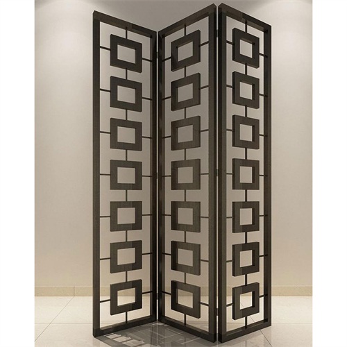 酒店不鏽鋼可移動花（huā）格折疊屏風_不鏽鋼屏風（fēng）生產廠