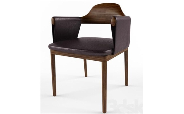 日式壽（shòu）司店輕奢皮革時尚實木餐椅