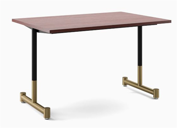 高校食堂長方形簡易實木桌子（zǐ）