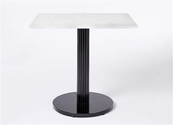 機關單位食堂正方形（xíng）大理石飯桌